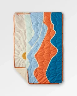 Blankets|Outdoor Living>Floris van Bommel Cabin Recycled Sherpa Blanket Cornflower