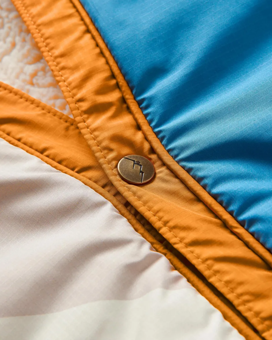 Blankets|Outdoor Living>Floris van Bommel Cabin Recycled Sherpa Blanket Cornflower