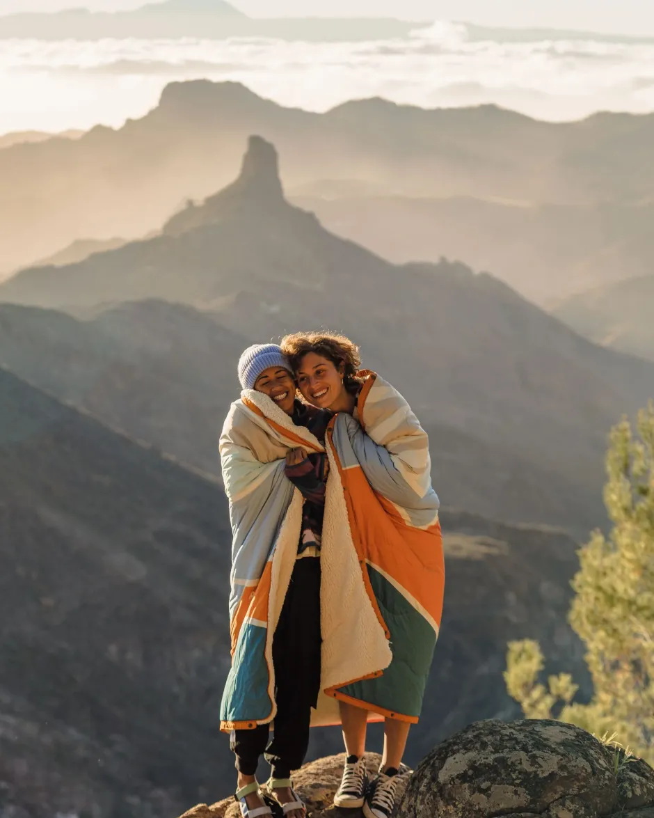 Blankets|Outdoor Living>Floris van Bommel Cabin Recycled Sherpa Blanket Cornflower