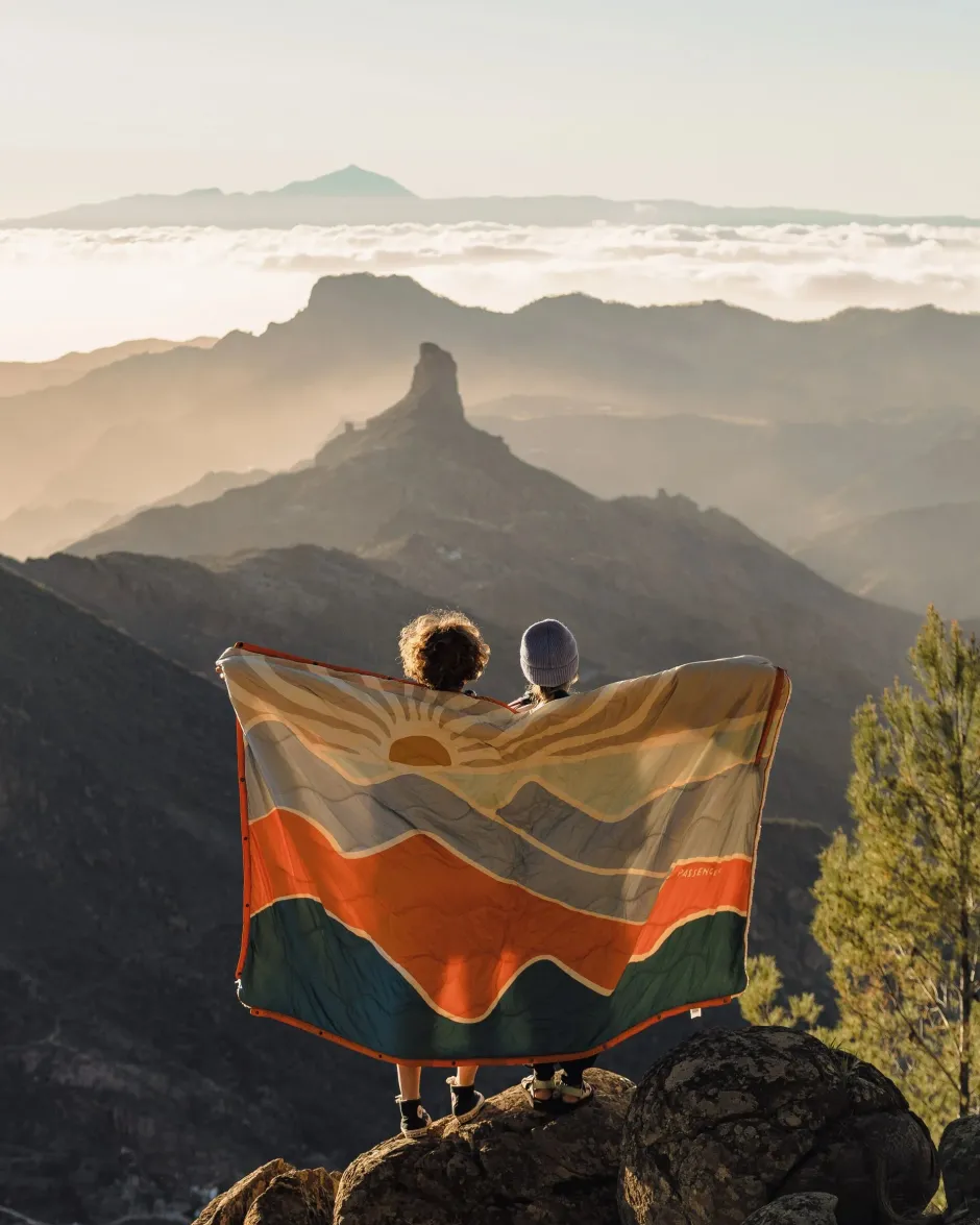 Blankets|Outdoor Living>Floris van Bommel Cabin Recycled Sherpa Blanket Cornflower