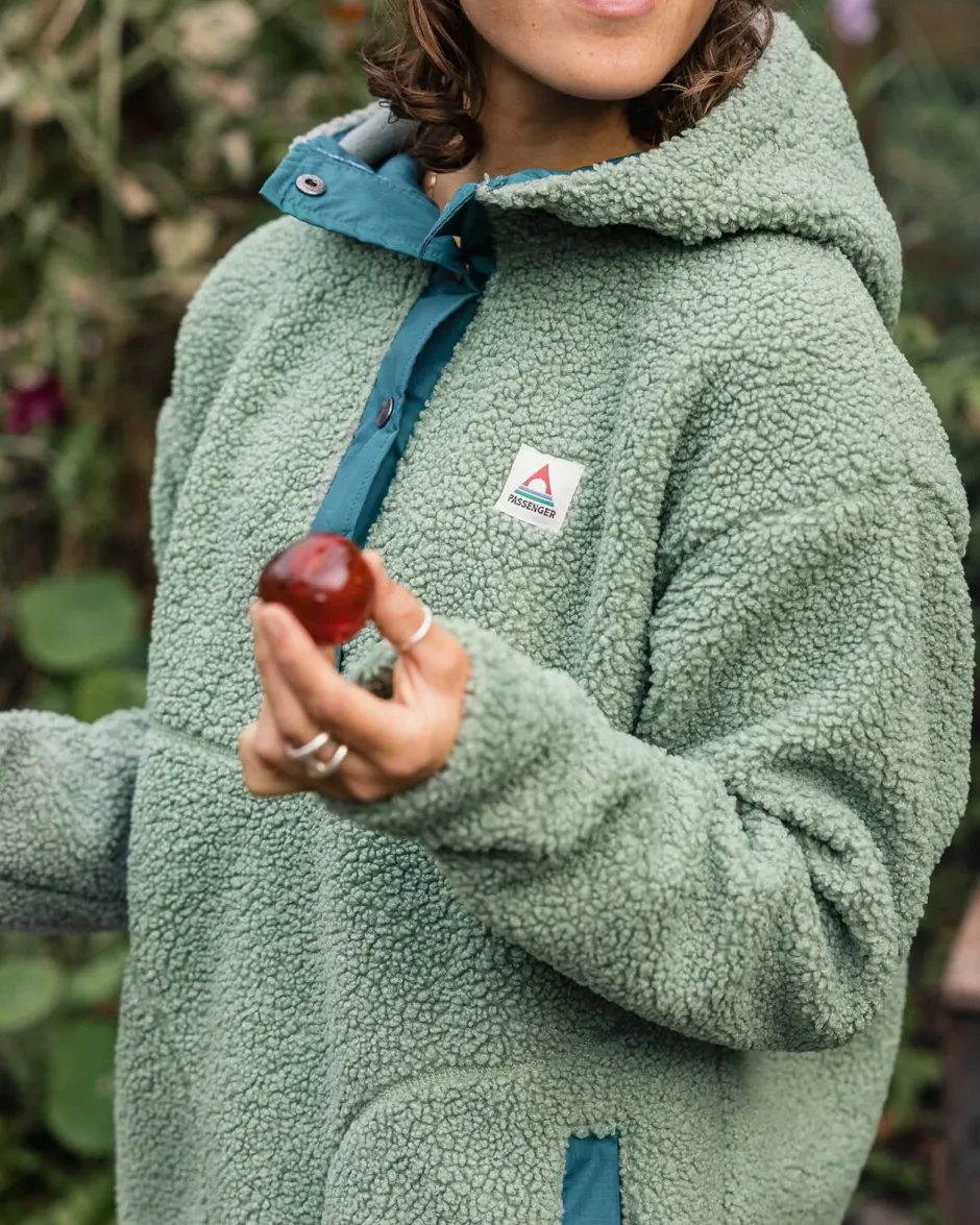 Fleece|Fleece>Passenger Calla Hooded Recycled Polar-Lined Fleece Pistachio