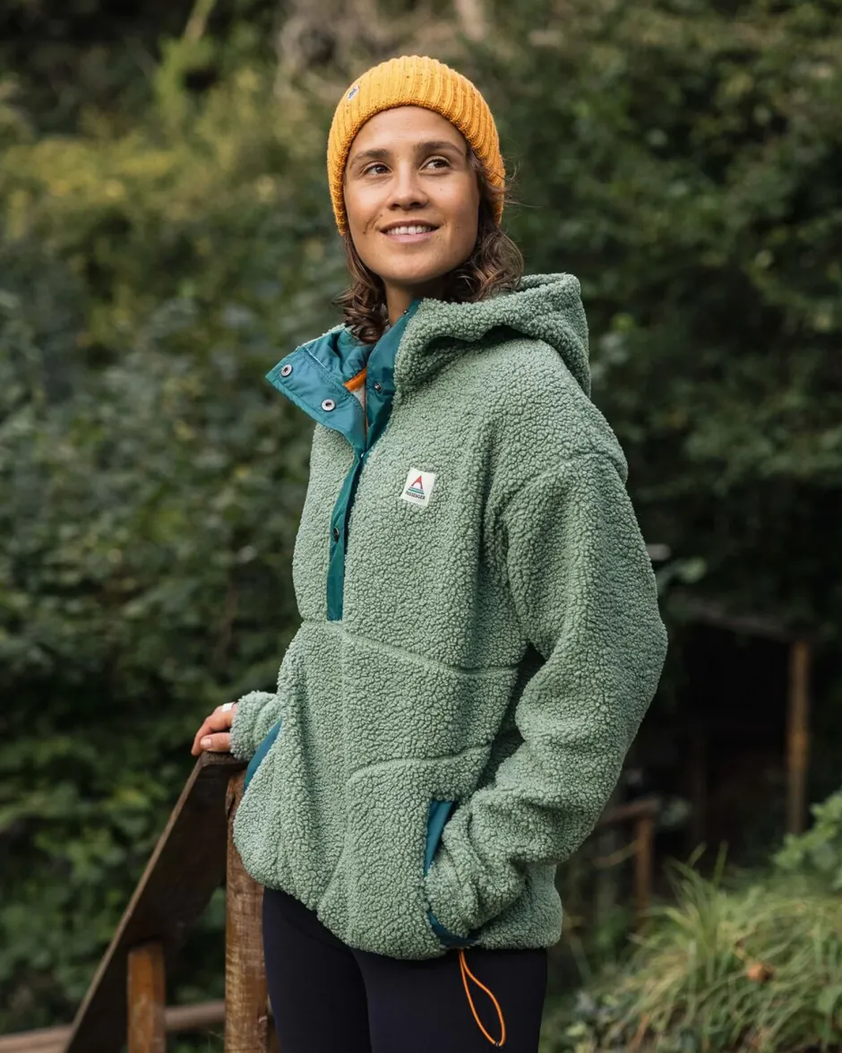 Fleece|Fleece>Passenger Calla Hooded Recycled Polar-Lined Fleece Pistachio