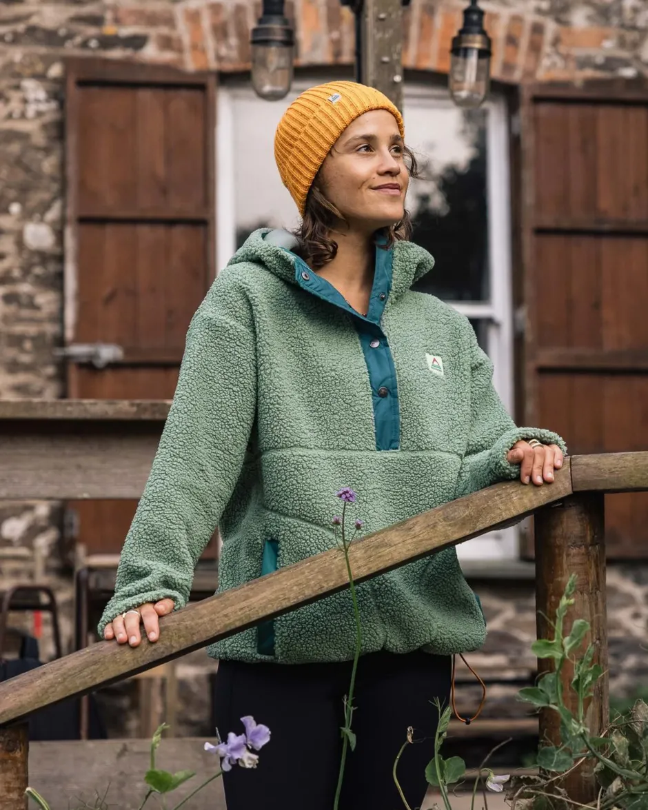 Fleece|Fleece>Passenger Calla Hooded Recycled Polar-Lined Fleece Pistachio