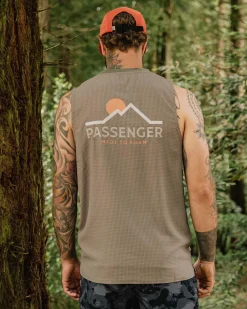 T-Shirts & Tank Tops|Men's Outlet>Passenger Calling Active Recycled Vest Dusty Olive