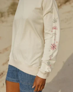 Hoodies & Sweatshirts|Women's Outlet>Passenger Chica Recycled Cotton Oversized Sweatshirt Birch