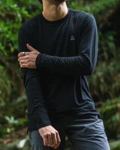 T-Shirts & Tank Tops|Activewear>Passenger Classic Active Recycled LS T-Shirt Black