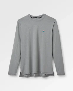 T-Shirts & Tank Tops|Activewear>Passenger Classic Active Recycled Marl LS T-Shirt Grey Marl
