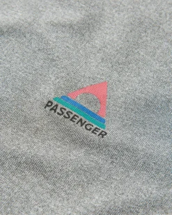 T-Shirts & Tank Tops|Activewear>Passenger Classic Active Recycled Marl LS T-Shirt Grey Marl