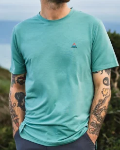 T-Shirts & Tank Tops|Activewear>Floris van Bommel Classic Active Recycled T-Shirt Shallow Waters