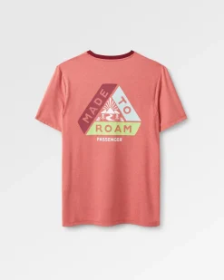 T-Shirts & Tank Tops|Activewear>Passenger Classic Active Recycled T-Shirt Marl Mineral Red Marl