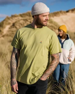 T-Shirts & Tank Tops|Men's Outlet>Passenger Classic Logo Recycled Cotton T-Shirt Fern