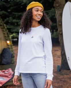 Tops & T-Shirts>Passenger Classic Recycled Cotton LS T-Shirt White