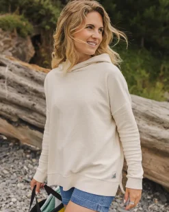 Hoodies & Sweatshirts|Women's Outlet>Passenger Clove Organic Cotton Textured Hoodie Birch