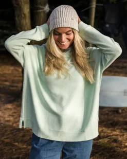 Hoodies & Sweatshirts|Women's Outlet>Passenger Clove Organic Cotton Textured Hoodie Surf Spray