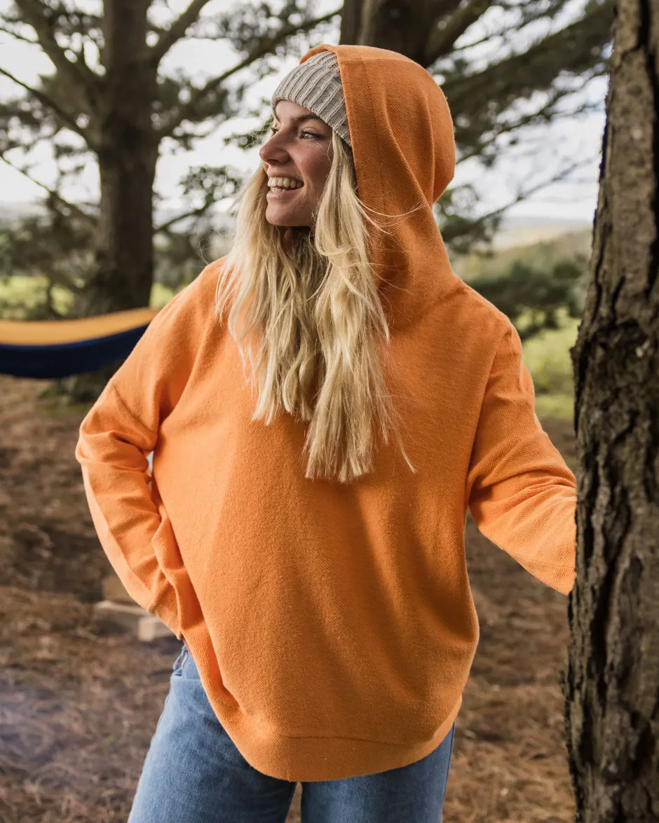 Hoodies & Sweatshirts|Women's Outlet>Passenger Clove Organic Cotton Textured Hoodie Apricot