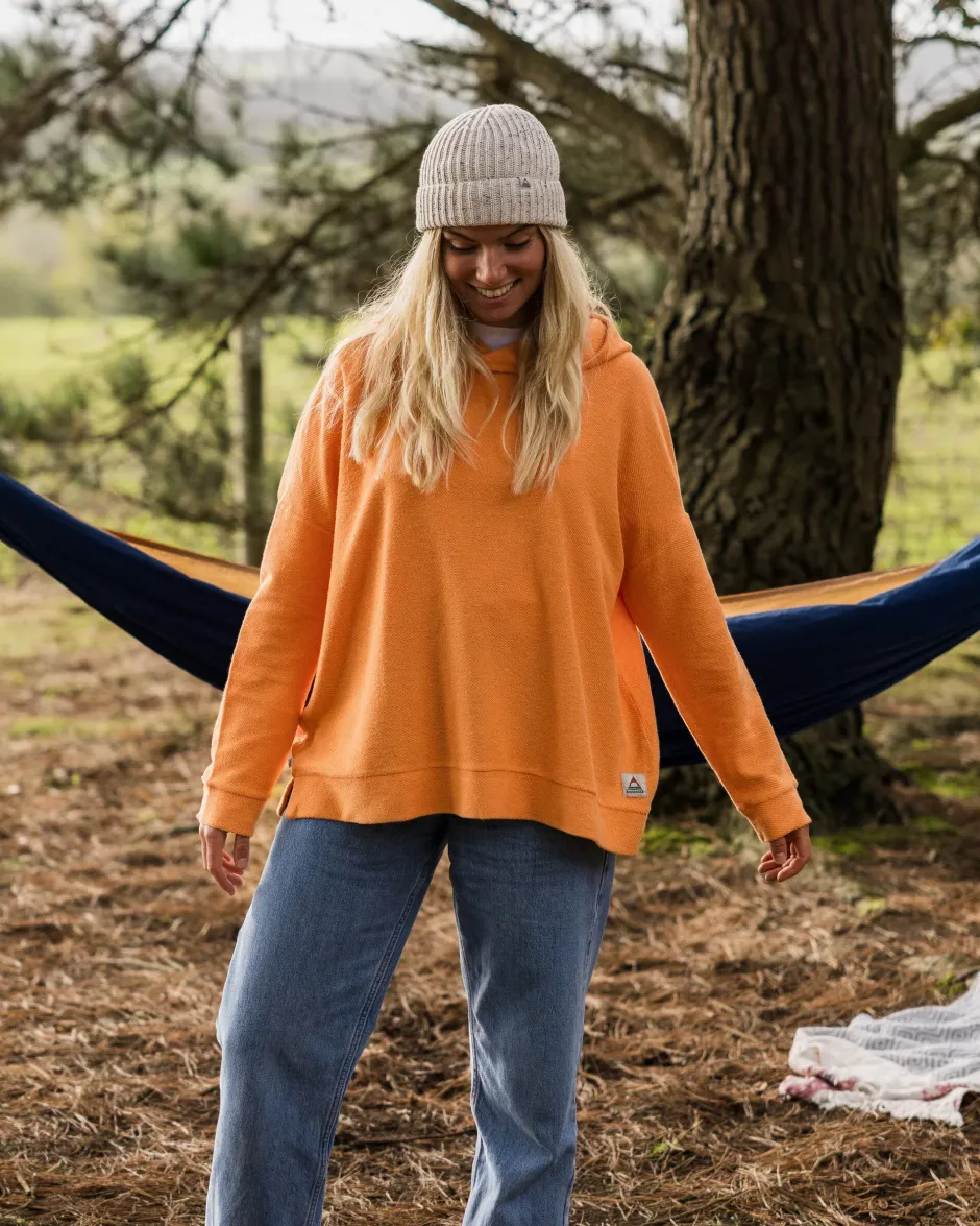 Hoodies & Sweatshirts|Women's Outlet>Passenger Clove Organic Cotton Textured Hoodie Apricot