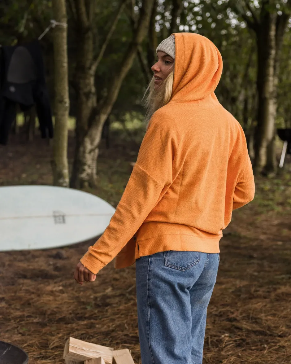 Hoodies & Sweatshirts|Women's Outlet>Passenger Clove Organic Cotton Textured Hoodie Apricot