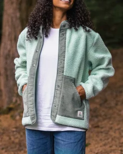 Fleece|Fleece>Passenger Clover Recycled Deep-Pile Sherpa Fleece Surf Spray