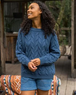 Knitwear|Women's Outlet>Passenger Comfort Organic Knitted Jumper Dark Denim