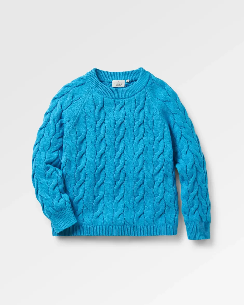 Knitwear|Women's Outlet>Passenger Comfort Organic Knitted Jumper Atlantic Blue
