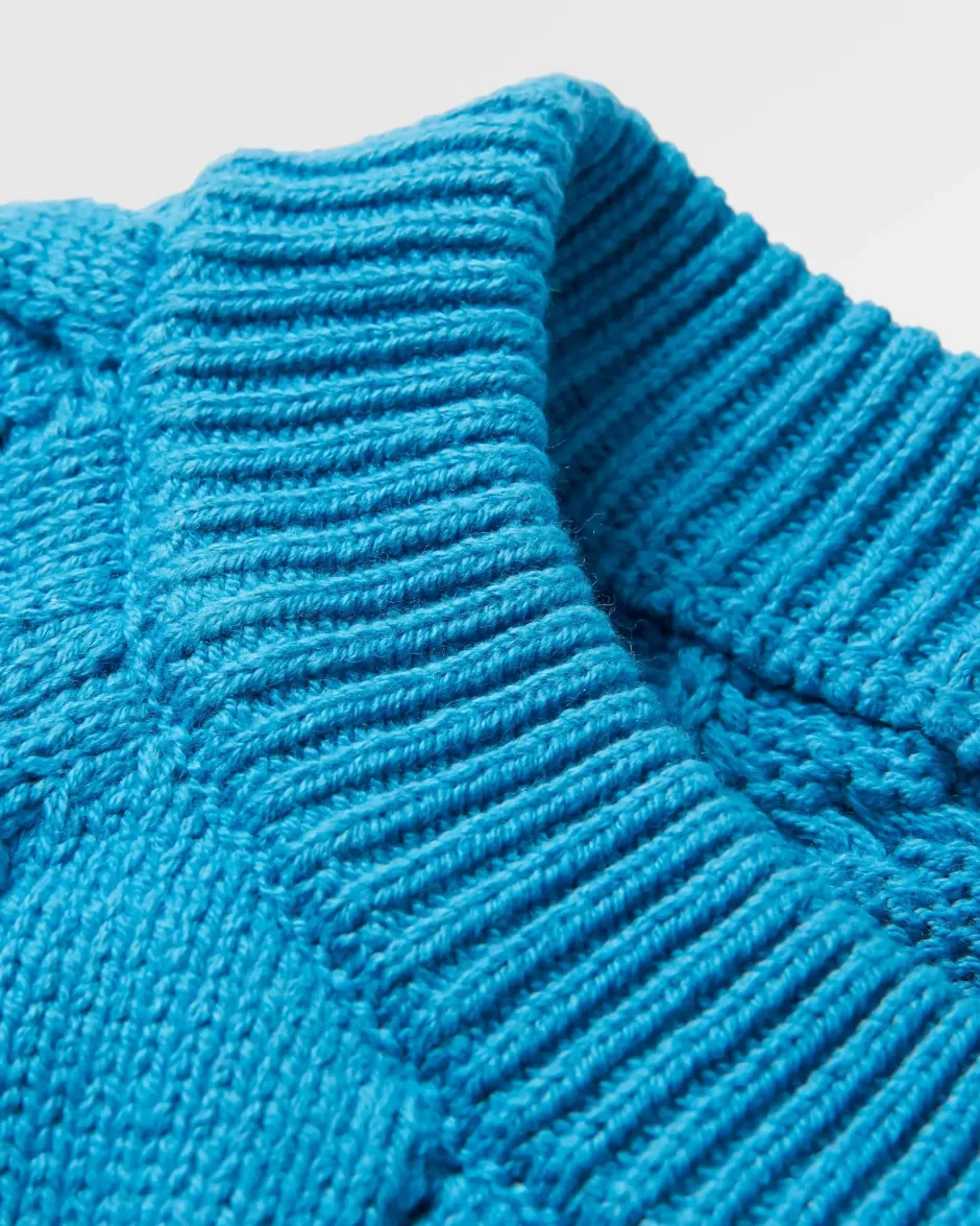Knitwear|Women's Outlet>Passenger Comfort Organic Knitted Jumper Atlantic Blue