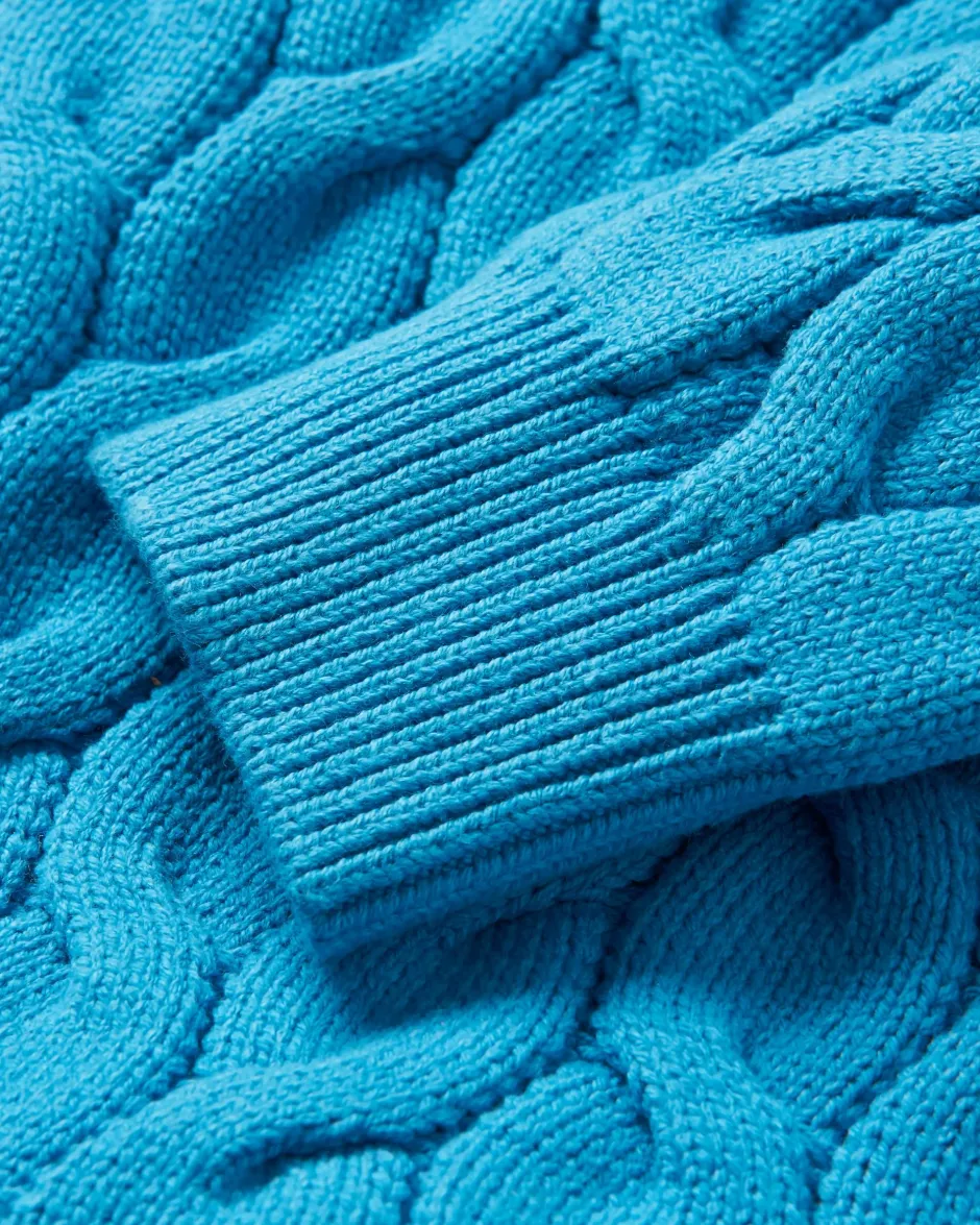 Knitwear|Women's Outlet>Passenger Comfort Organic Knitted Jumper Atlantic Blue