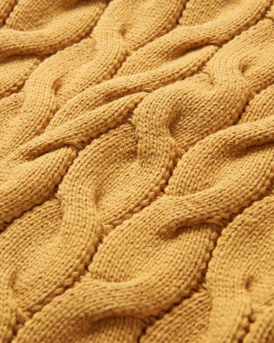 Knitwear|Women's Outlet>Passenger Comfort Organic Knitted Jumper Mustard Gold
