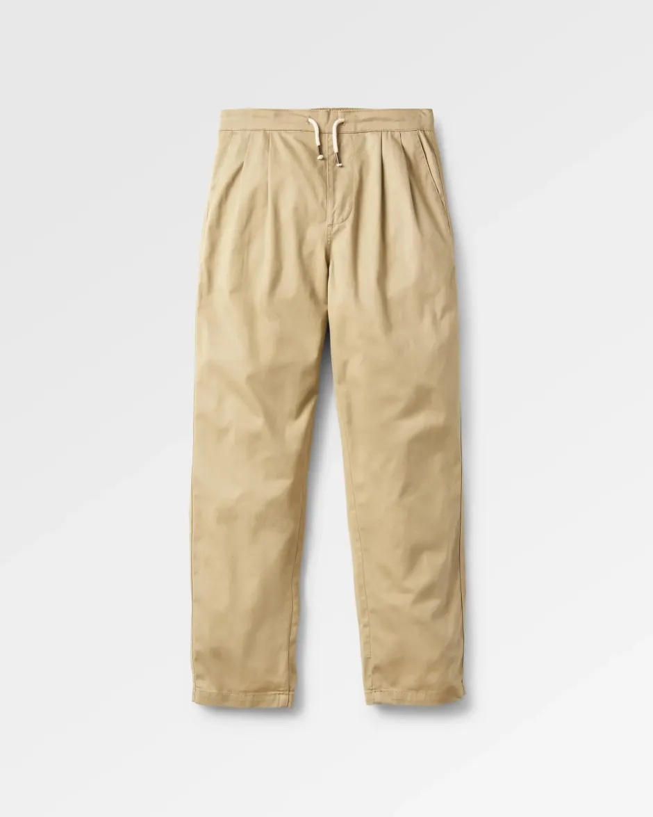 Dungarees & Pants>Passenger Compass Elasticated Waist Pants Biscuit