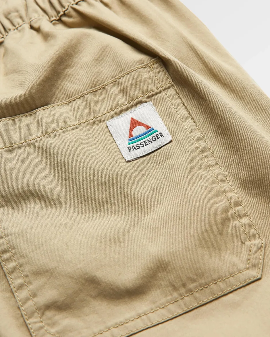 Dungarees & Pants>Passenger Compass Elasticated Waist Pants Biscuit