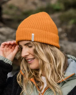 Beanies|Beanies>Passenger Compass Recycled 2.0 Beanie Sunrise Orange