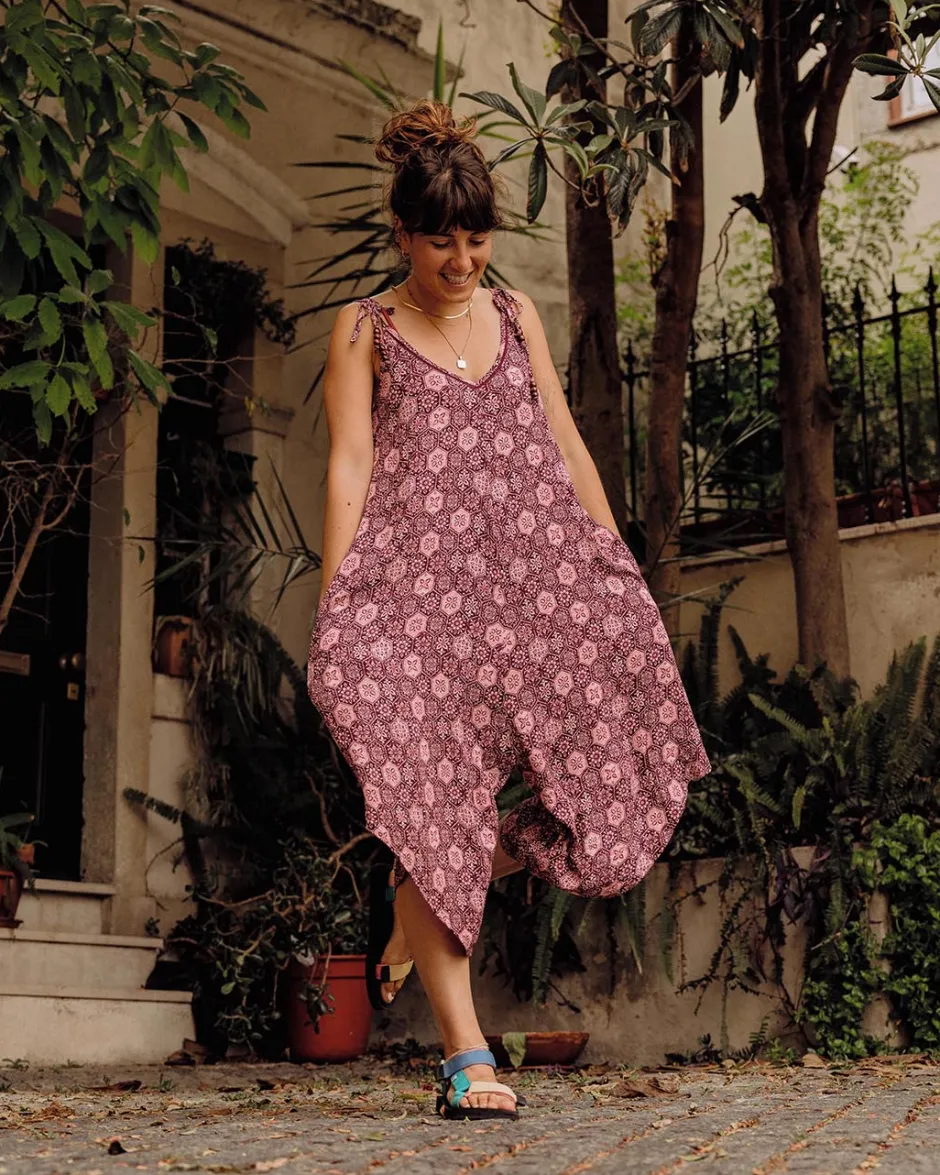 Dungarees & Pants|Dresses & Skirts>Passenger Copetín Jumpsuit Tile Wine