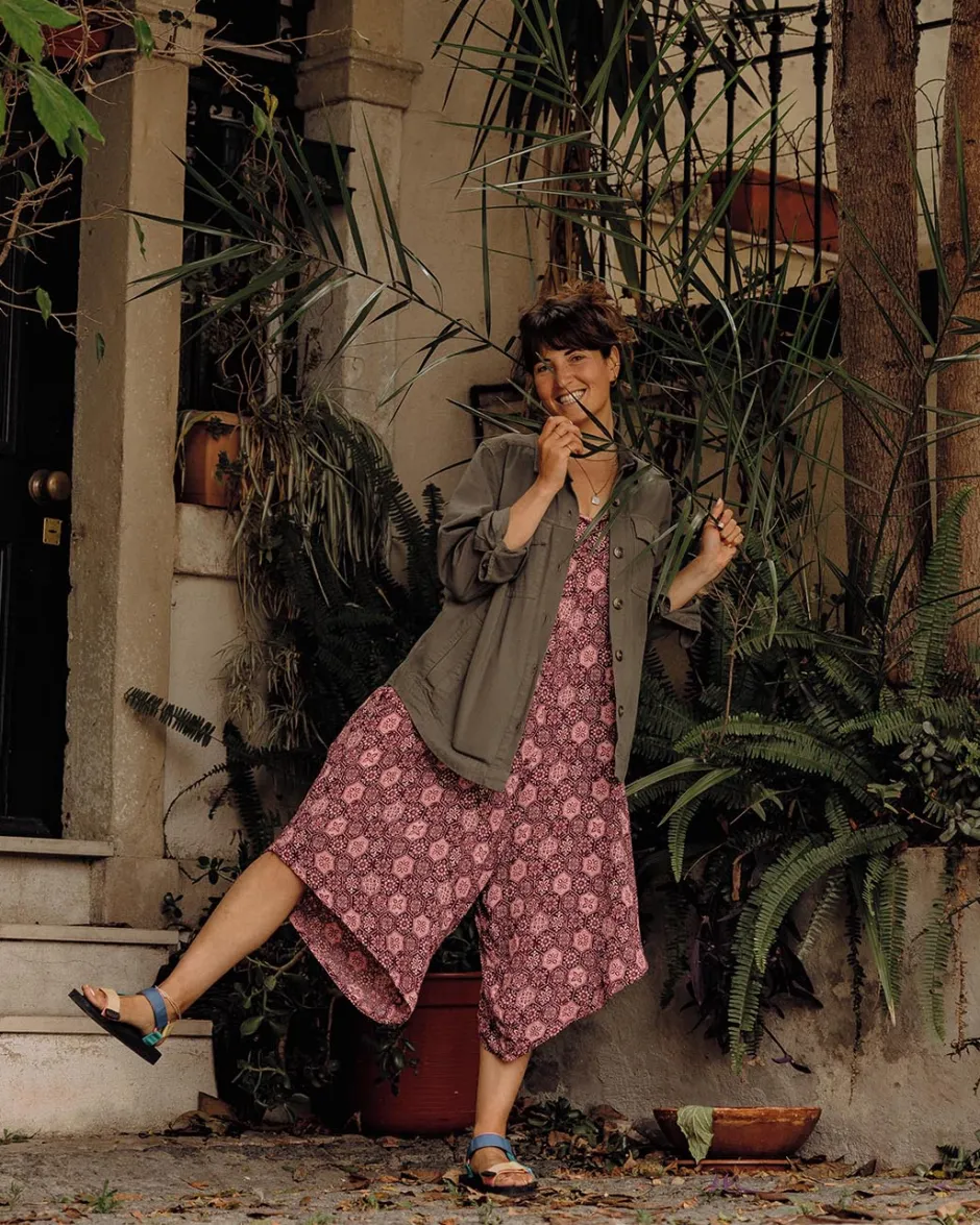 Dungarees & Pants|Dresses & Skirts>Passenger Copetín Jumpsuit Tile Wine