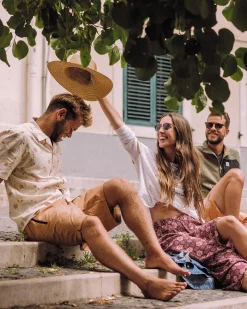 Shirts|Men's Outlet>Passenger Cove Organic Cotton Short Sleeve Shirt Taco Time Birch