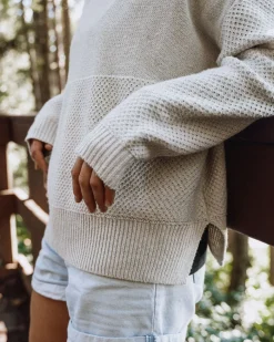 Knitwear|Winter Road Trip Essentials>Passenger Cove Recycled Knitted Jumper Off White