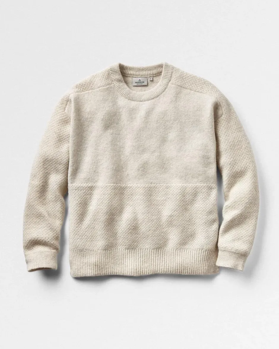 Knitwear|Winter Road Trip Essentials>Passenger Cove Recycled Knitted Jumper Off White