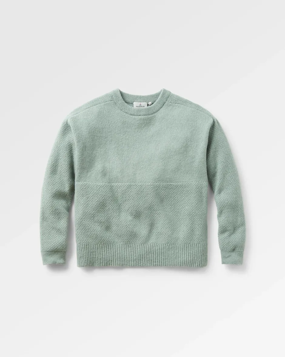 Knitwear|Winter Road Trip Essentials>Passenger Cove Recycled Knitted Jumper Pistachio