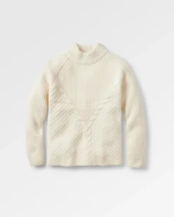 Knitwear|Women's Outlet>Passenger Cozy Cable Recycled Knitted Jumper Off White