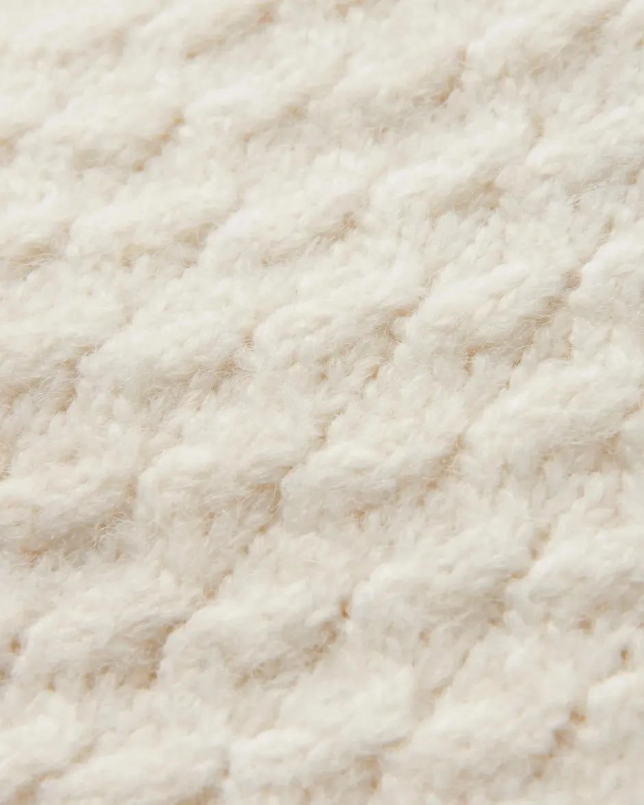 Knitwear|Women's Outlet>Passenger Cozy Cable Recycled Knitted Jumper Off White
