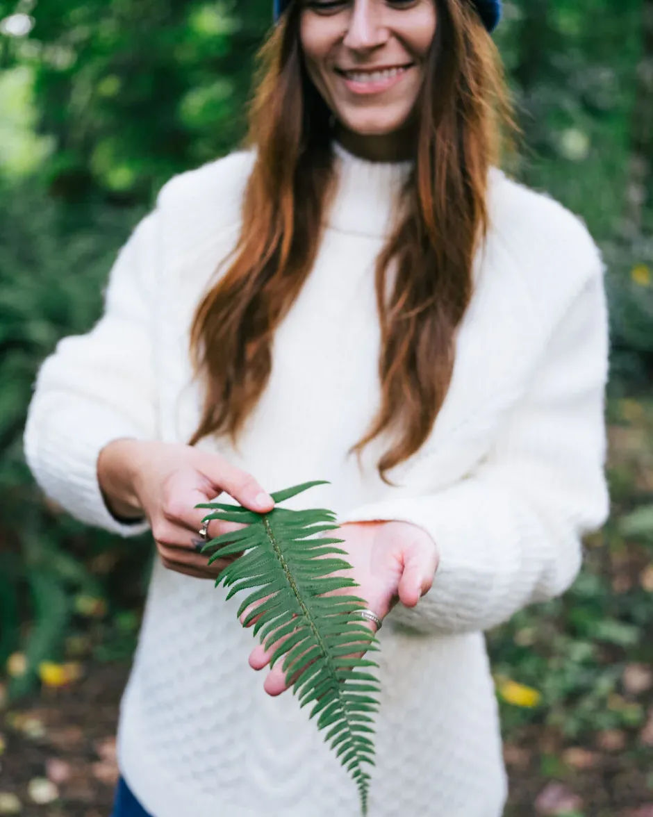 Knitwear|Women's Outlet>Passenger Cozy Cable Recycled Knitted Jumper Off White