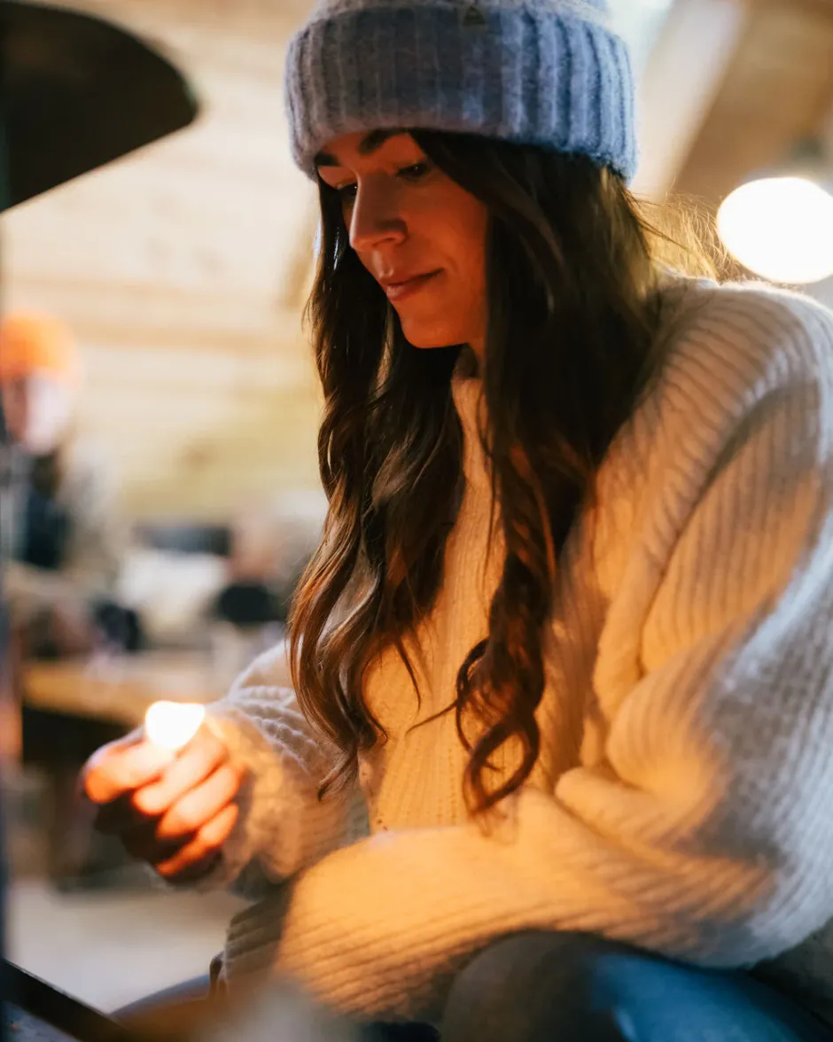 Knitwear|Women's Outlet>Passenger Cozy Cable Recycled Knitted Jumper Off White
