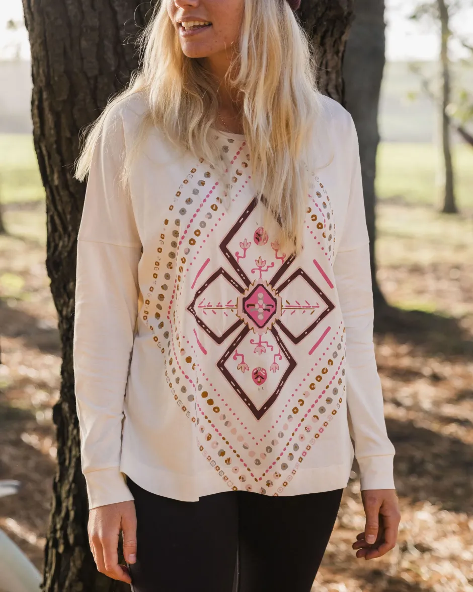 Tops & T-Shirts|Women's Outlet>Passenger Craft Organic Cotton LS T-Shirt Off White
