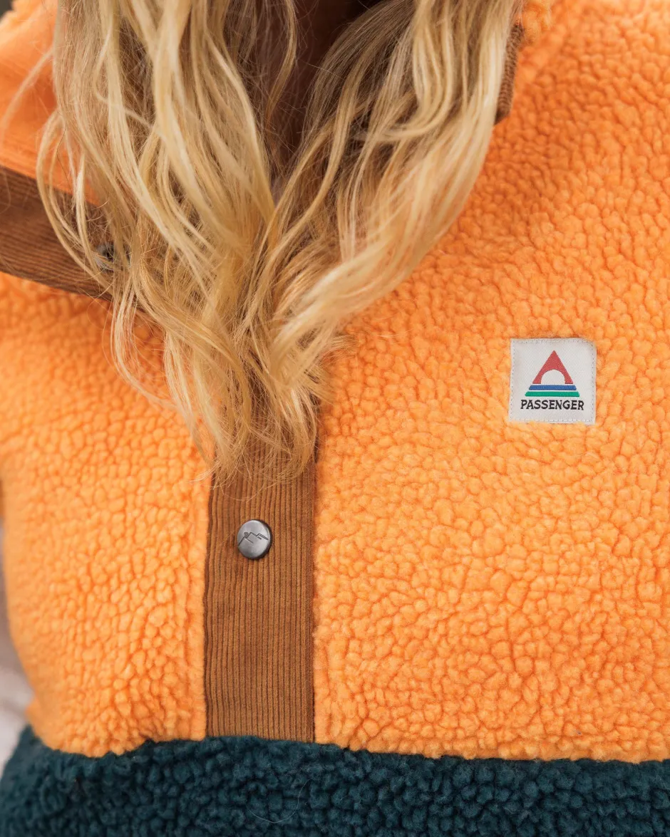 Fleece|Fleece>Passenger Create Recycled Deep-Pile Sherpa Fleece Mediterranean