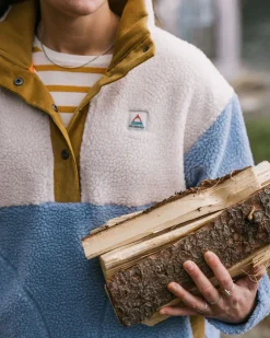 Fleece|Fleece>Passenger Create Recycled Deep-Pile Sherpa Fleece Blue Fog