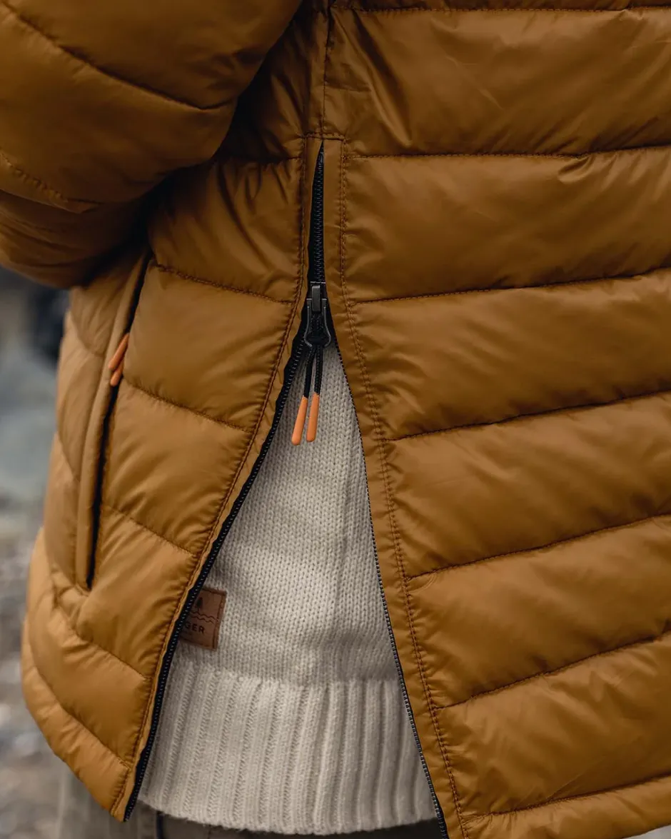 Insulated|Men's Outlet>Passenger Crest Recycled Insulated Jacket Golden Brown
