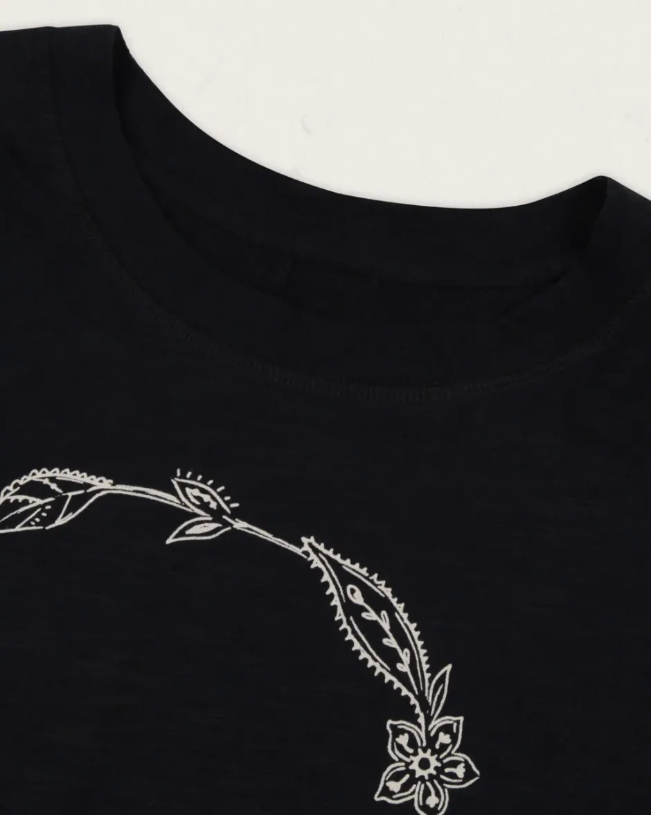 Tops & T-Shirts|Women's Outlet>Passenger Daisy Chain Recycled Cotton LS T-Shirt Black