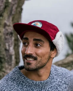 Accessories|Caps & Hats>Passenger Daytime Recycled Cord Sherpa Lined Hat Wine