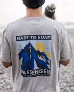 T-Shirts & Tank Tops|Men's Outlet>Passenger Distance Organic Relaxed Fit T-Shirt Grey Marl