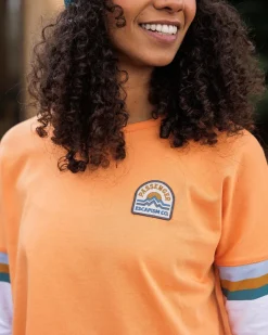 Tops & T-Shirts|Women's Outlet>Passenger Dream Organic Cotton Oversized LS T-Shirt Apricot