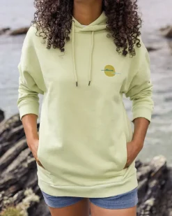 Hoodies & Sweatshirts|Women's Outlet>Passenger Dreamer Recycled Cotton Hoodie Tender Greens