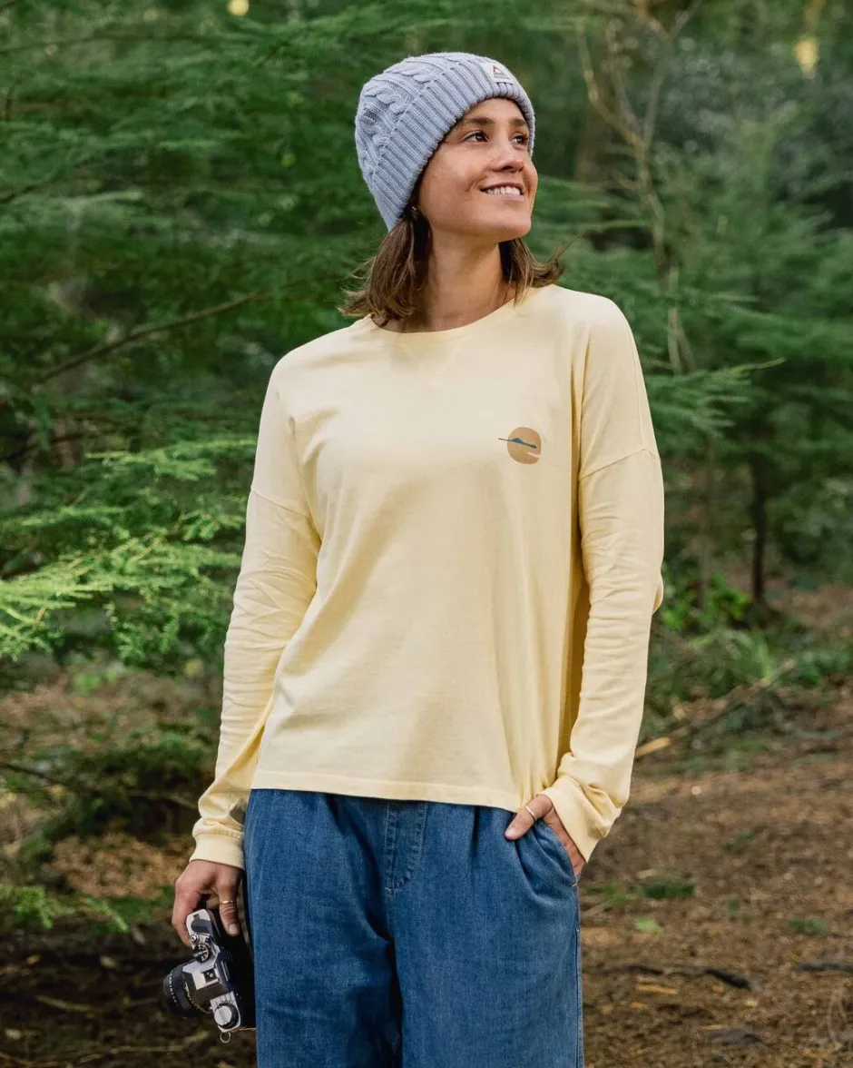 Tops & T-Shirts|Women's Outlet>Passenger Dreamer Recycled Cotton Ls T-Shirt Golden Haze
